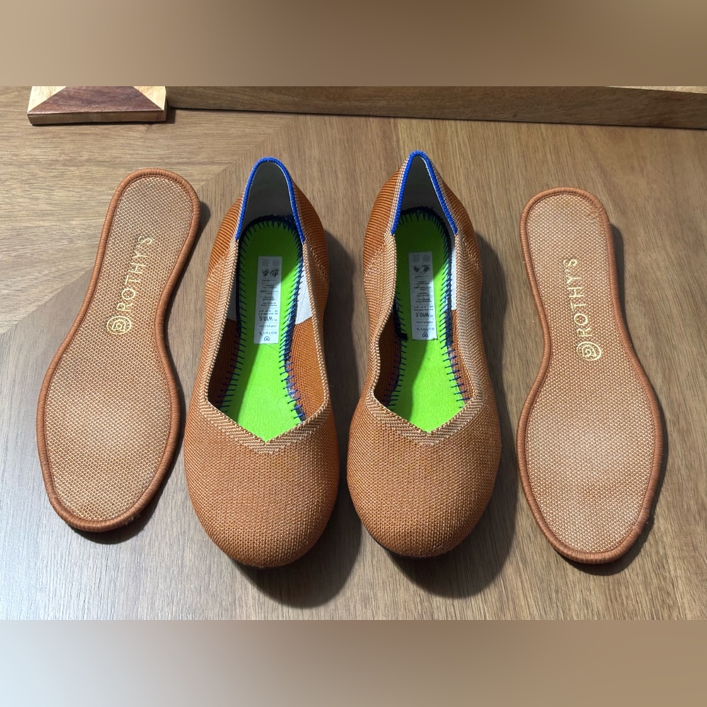 Rothy's Vibrant Orange Slip-Ons